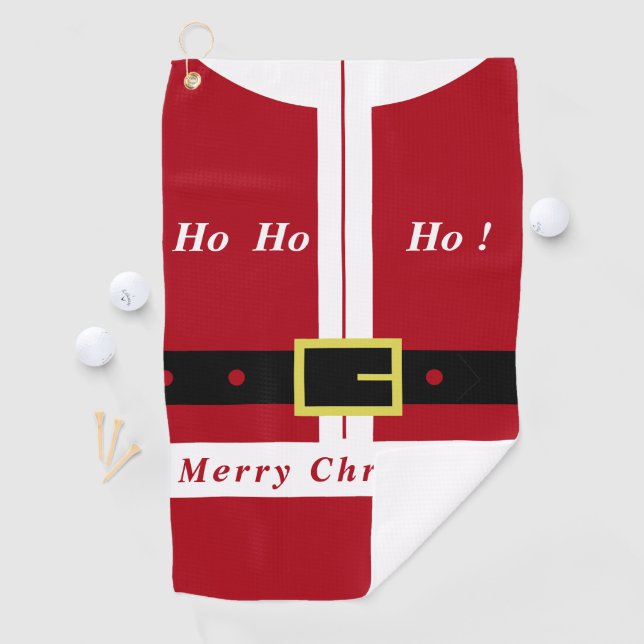 Serviette De Golf Écharpe de golf de Noël Cadeau Père Noël (En situation)