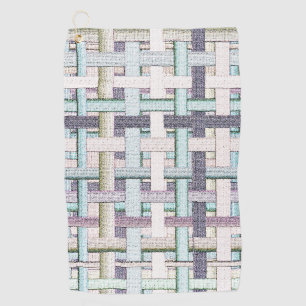 Serviette De Golf Échecs de couleur défraîchie en tissu ou en toile