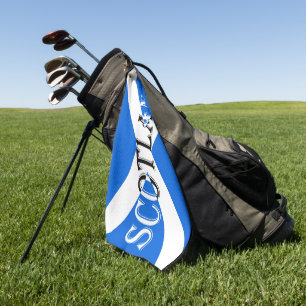 Serviette De Golf Écosse inversée sur Scottish Flag gtcn