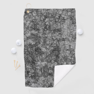 Serviette De Golf Écrans sur un gris légèrement tacheté à noir
