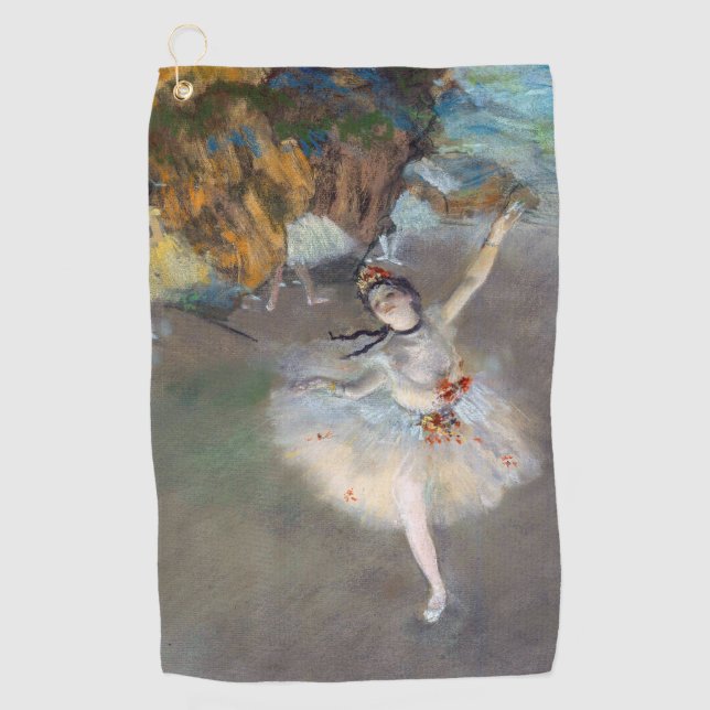 Serviette De Golf Edgar Degas - L'Étoile / Danseur sur scène (Devant)