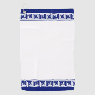 Serviette De Golf Elégant bleu et blanc