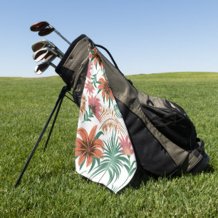 Serviette De Golf Élégant floral aquarelle déco coup d'oeil 