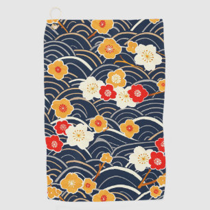 Serviette De Golf Élégant Motif sans couture en fleur de cerisier (1