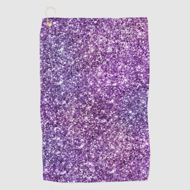 Serviette De Golf Élégant violet Abstrait élégant Motif chic (Devant)