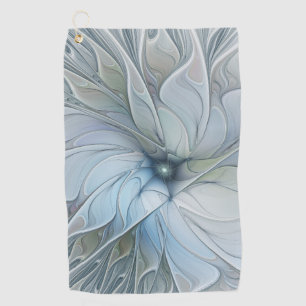 Serviette De Golf Élégante beauté moderne abstraite art fractal fleu