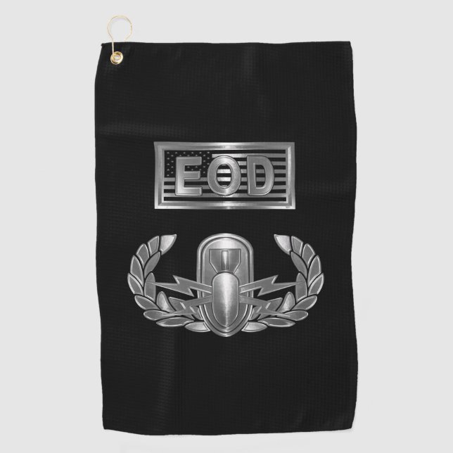 Serviette De Golf Élimination des munitions explosives Insigne de ba (Devant)