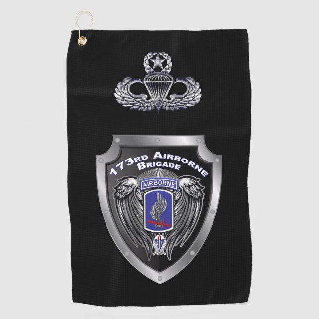 Serviette De Golf Élite 173rd Airborne Brigade Combat Team (Devant)
