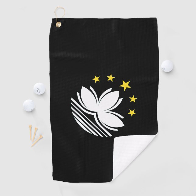 Serviette De Golf Emblème de Macao (En situation)