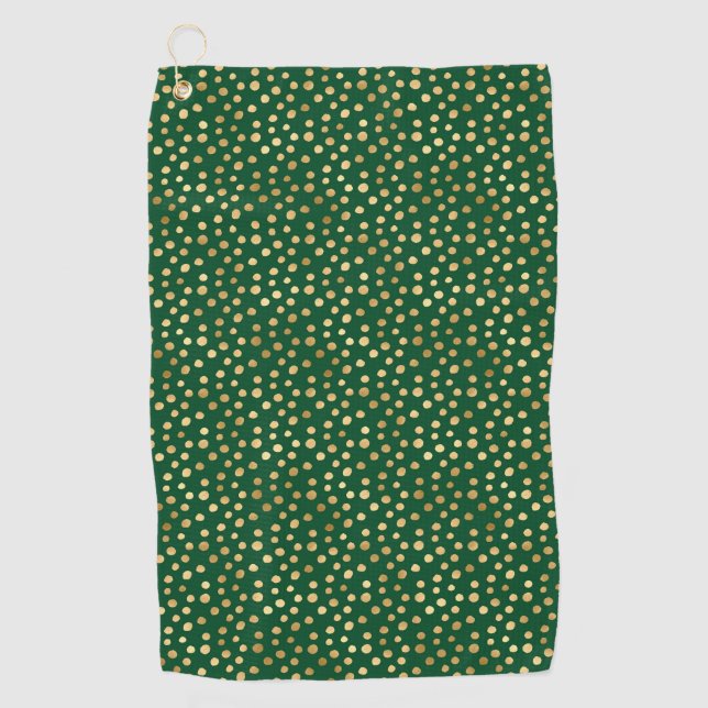 Serviette De Golf Emerald and Gold Safari Series Design 11 (Devant)