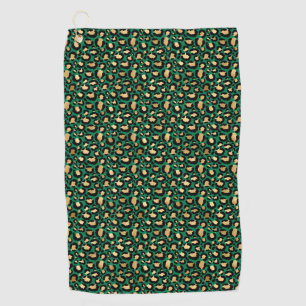 Serviette De Golf Emerald et Gold Safari Series Design 3