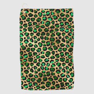 Serviette De Golf Emerald et Gold Safari Series Design 8