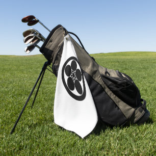 Serviette de golf en cercle de prune Umebachi
