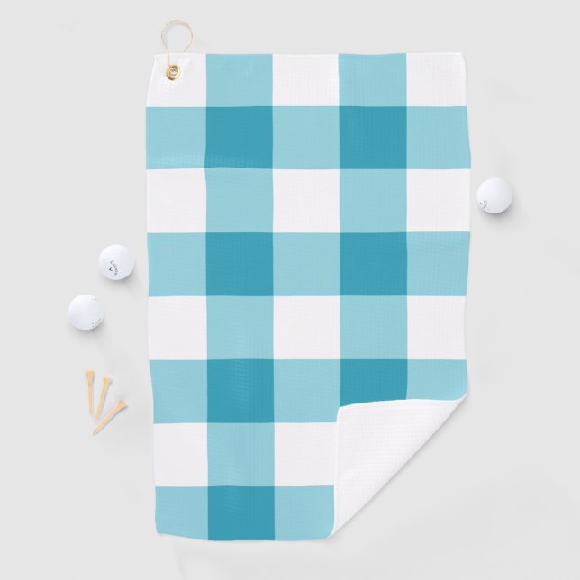 Serviette De Golf en vichy Motif (En situation)