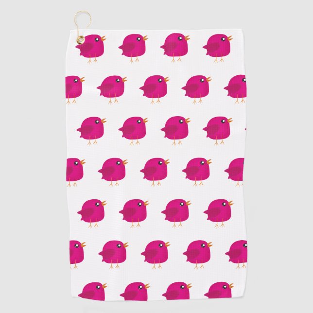 Serviette De Golf Enfants mignonette birdy (Devant)