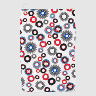 Serviette De Golf Engrenages colorés