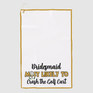 Serviette De Golf Enterrement de Vie de Jeune Fille Paillettes Le Pl