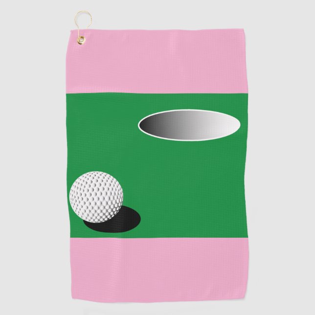 SERVIETTE DE GOLF ENTREZ DANS LE TROU (Devant)