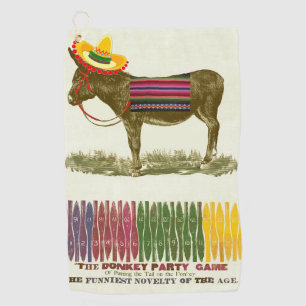 Serviette De Golf Éplucher la queue sur l'âne