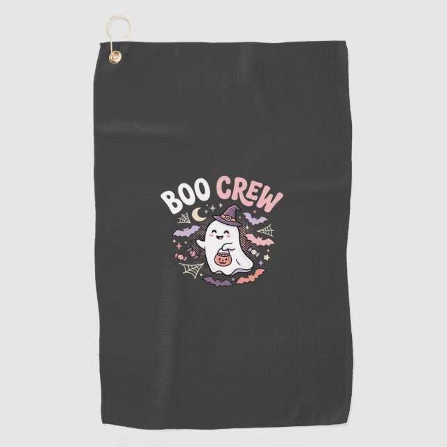 Serviette De Golf Équipage fantôme de Halloween (Devant)