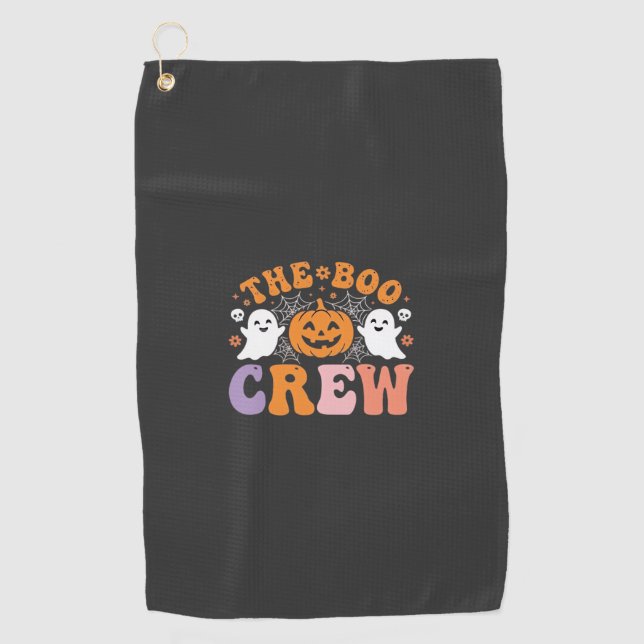 Serviette De Golf Équipe de fantômes de citrouille de Halloween Desi (Devant)