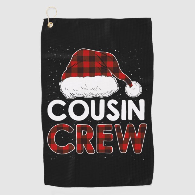 Serviette De Golf Équipe de Noël 2021 Cousin (Devant)