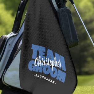 Serviette De Golf Équipe Marié Garçon d'Honneur Golfeur Sportif Pro 