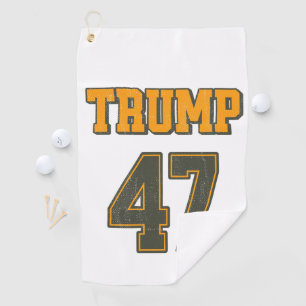 Serviette De Golf Équipe Retro Trump 47 Vintage
