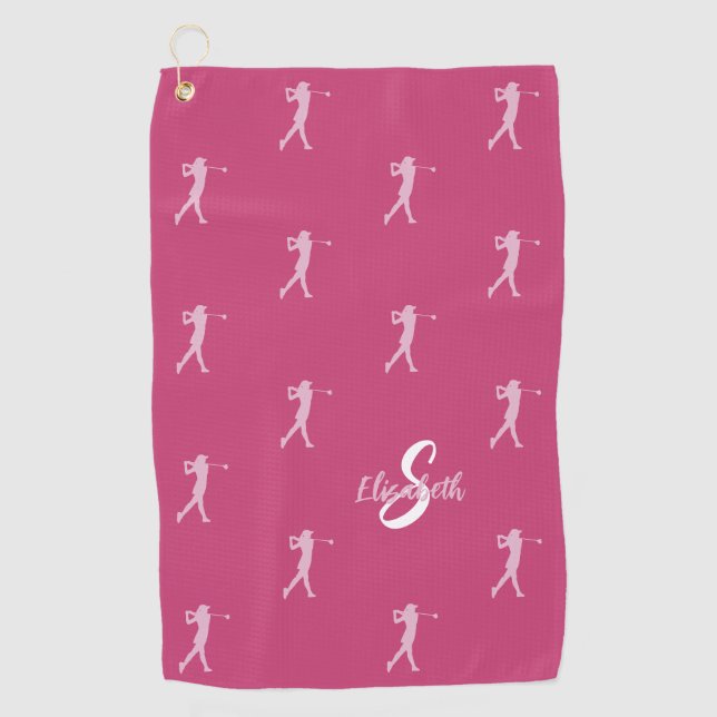 Serviette De Golf Équipement de sport professionnel avec monogramme  (Devant)