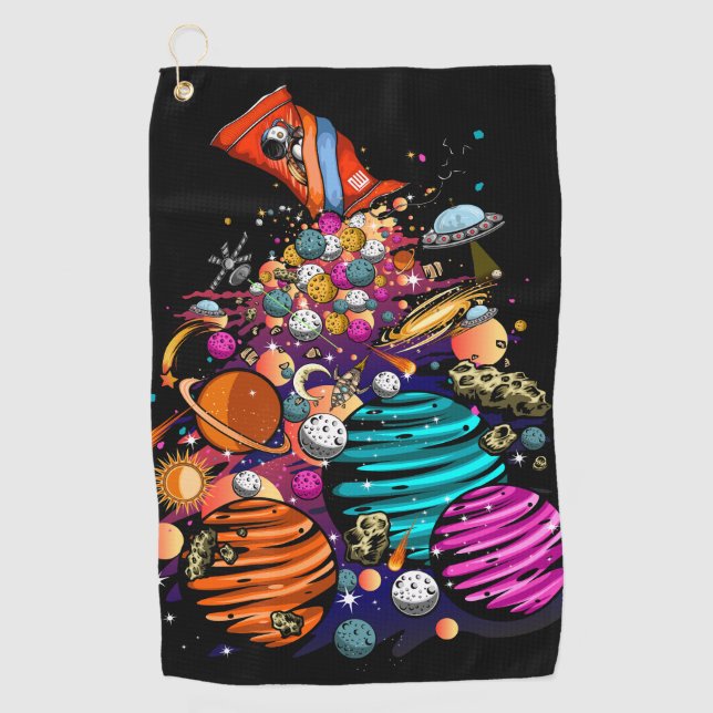 Serviette De Golf Espace (Devant)