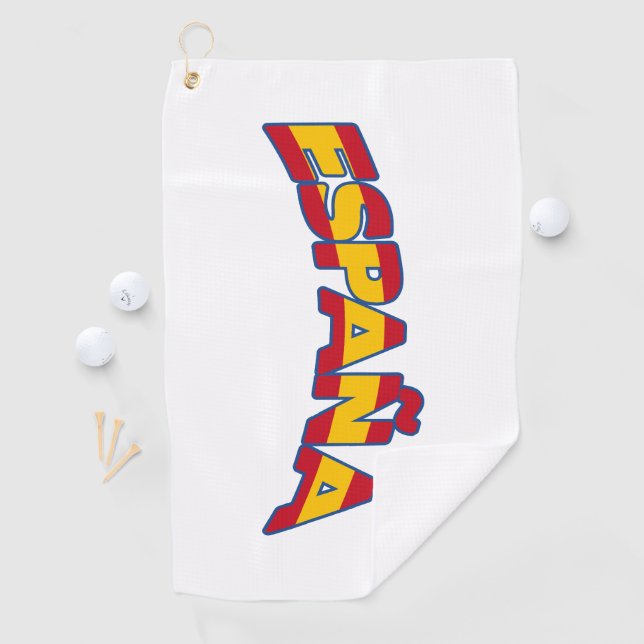Serviette De Golf Espagne 1 (En situation)