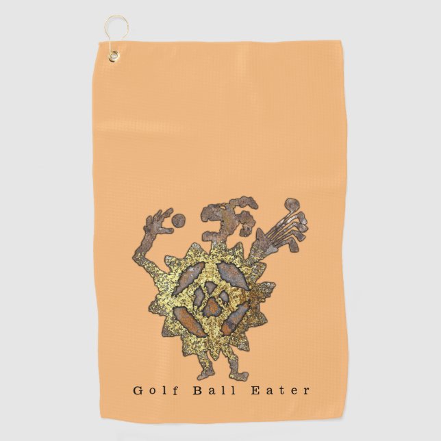 Serviette De Golf Esprit de balles de golf perdues, Golf Ball Eater  (Devant)