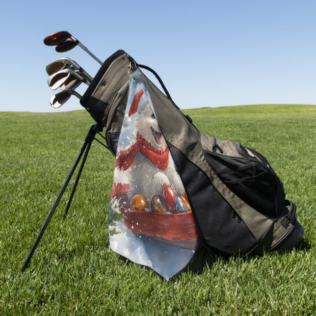 Serviette De Golf Esquimau américain dans la boue Laisser il neige N (Vert)