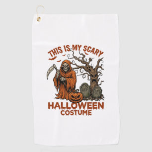 Serviette De Golf Est Costume d'Halloween Effrayant Citrouille Reape