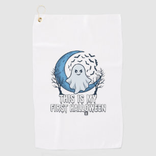 Serviette De Golf Est Premier Fantôme Halloween Croissant Lune Chauv