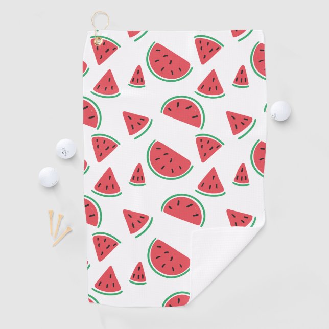 Serviette De Golf Eté Watermelon Slices Motif (En situation)