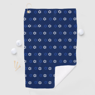 Serviette De Golf Étoile bleue et blanche de David Navy Bleu