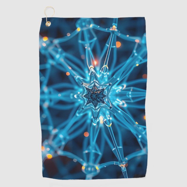 Serviette De Golf Étoile synaptique (Devant)
