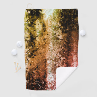 Serviette De Golf Étrange texture fibreuse vieillie et saleté ou brû