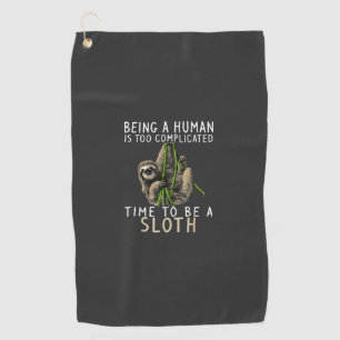 Serviette De Golf Être un humain est trop compliqué pour être une ma