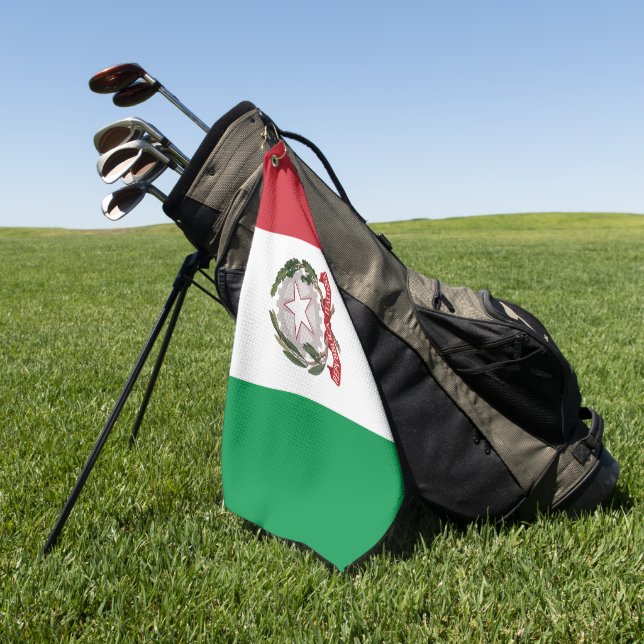 Serviette De Golf Étui de téléphone drapeau Italie (Vert)