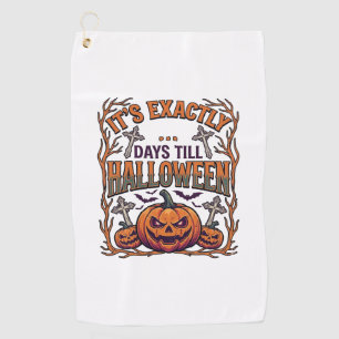 Serviette De Golf Exactement Jours Avant Halloween Citrouille Chauve