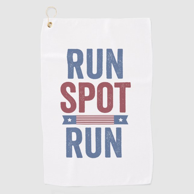 Serviette De Golf Exécuter l'élection présidentielle Trump 2024 (Devant)