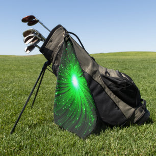 Serviette De Golf Explosion verte