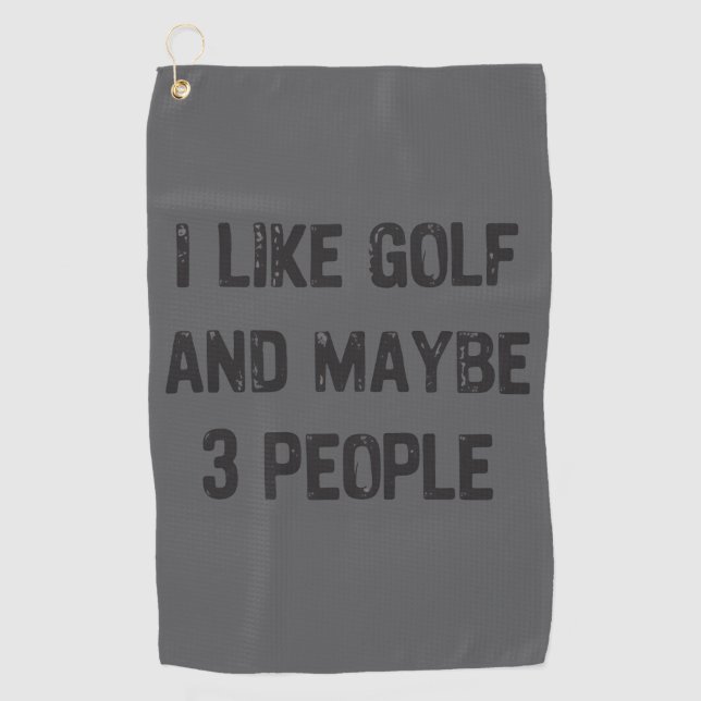 Serviette De Golf Expressions sarcastiques drôles de golf Golf  (Devant)