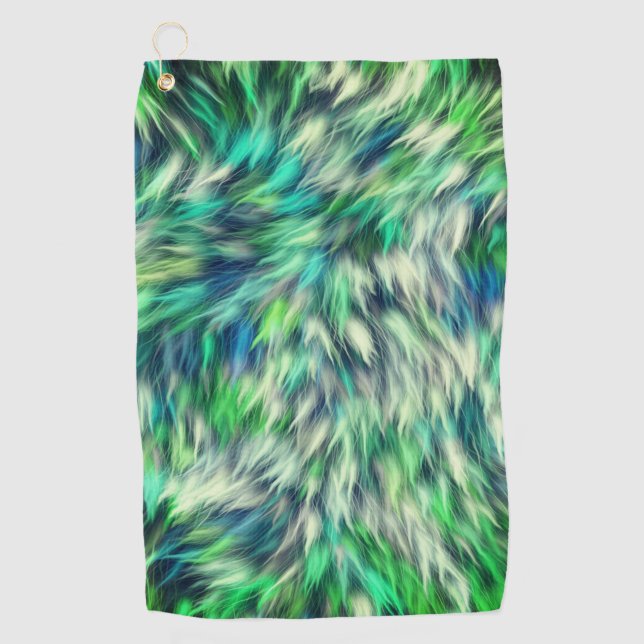 Serviette De Golf Fabric Texture Green Fur Design-68745 (Devant)