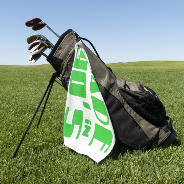 Serviette De Golf Fabriqué dans les années 90 (Vert)