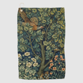 Serviette De Golf Faisan d'arbre boisé William Morris