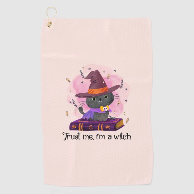Serviette De Golf Faites-moi confiance, je suis une sorcière (Devant)