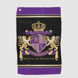 Serviette De Golf Faites votre propre manteau de l'emblème de